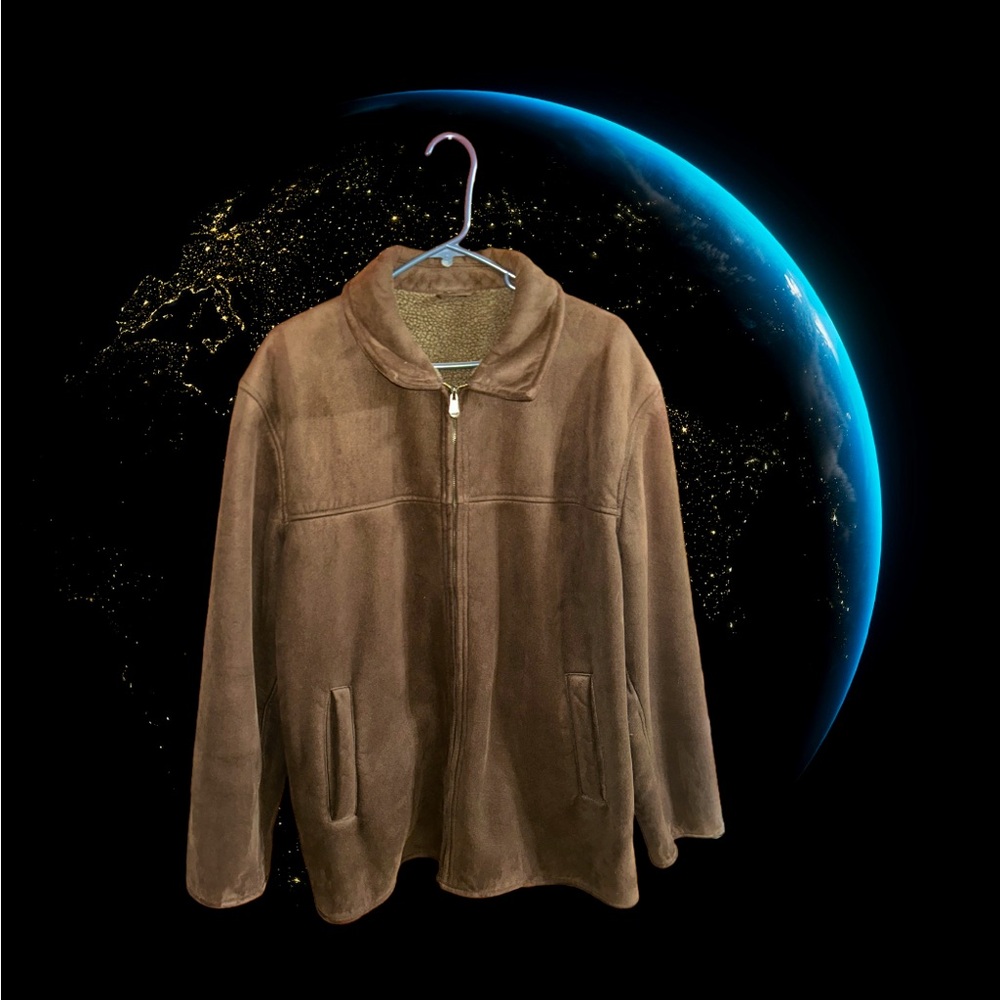 Vintage Joseph Barry By Adler brown Suede Jacket Sz L Unisex Pristine Condition